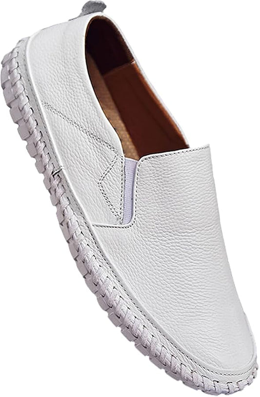 Mocassins Blancs Confort Premium – Élégance &amp; Légèreté
