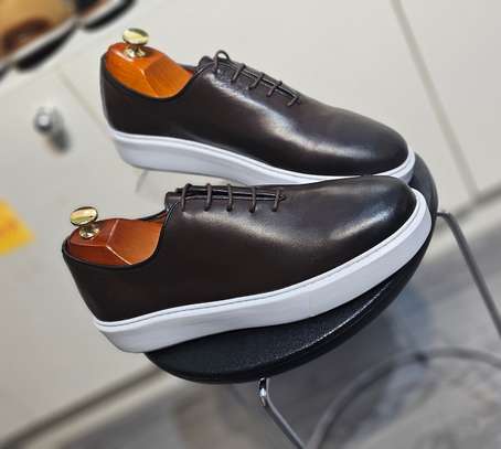 Sneakers Habillées en Cuir – Confort Premium & Style Moderne pour Homme