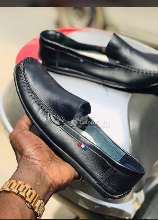 Mocassin Polo Noir Classique